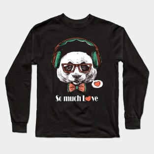 Musician Panda t-shirt Long Sleeve T-Shirt